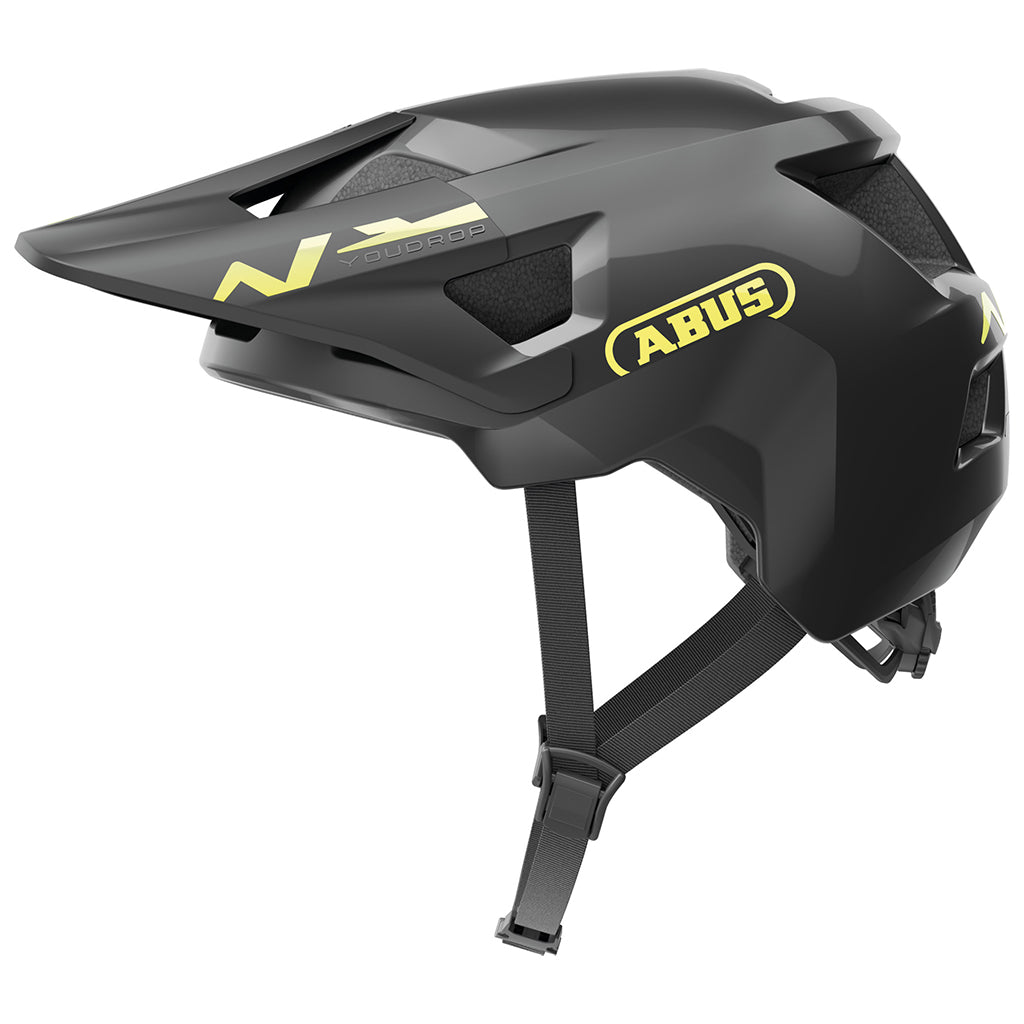 Casque VTT enfant Youdrop Abus (S,_x000D_
Shiny/Black)