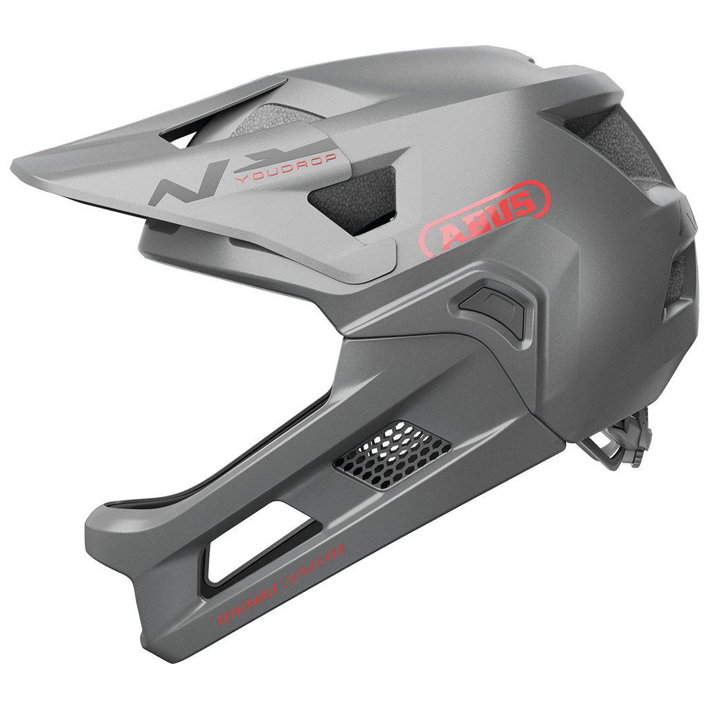 Casque VTT Intrégral enfant Youdrop FF Abus_x000D_
(S, Ti silver)