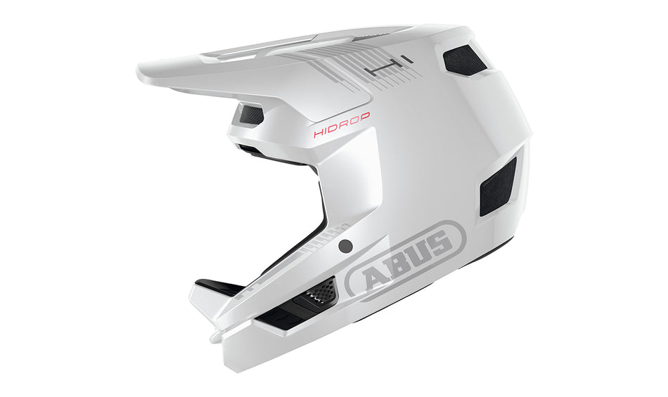 Casque DH Hidrop Abus (M, Shiny white)