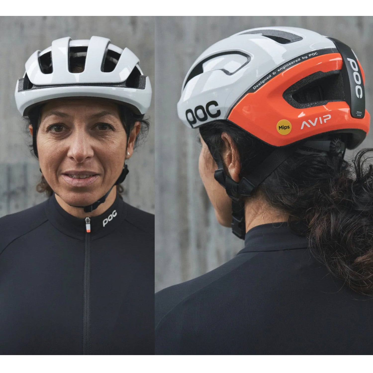 Casque vélo route Poc Omne Air MIPS fluorescent orange AVIP