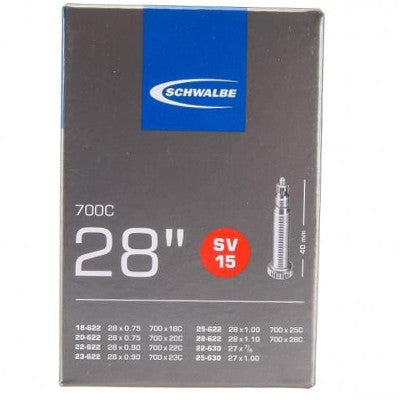 Chambre à air valve Presta pour vélo 700 x 18 - 28 - Schwalbe