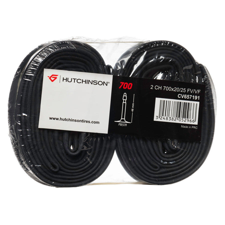 Chambre à air Hutchinson 700 - La paire - Presta 48 mm - Schrader 40 mm