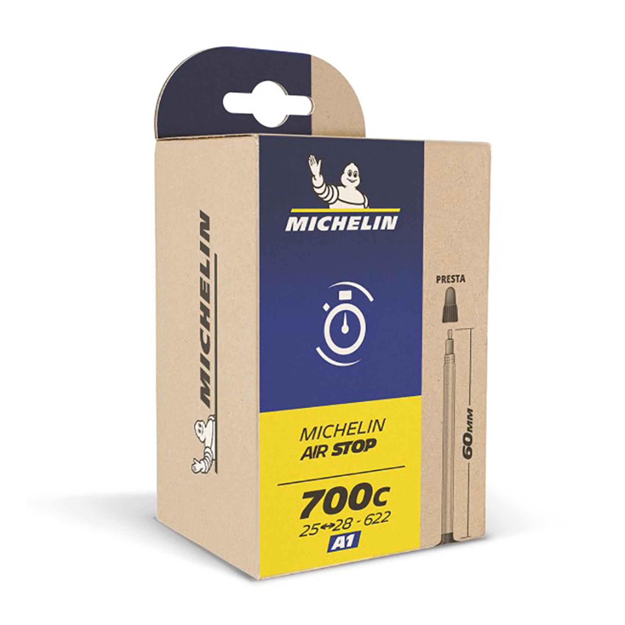 Chambre à air Michelin Air Stop Butyl 700 - Presta 48 / 60 mm - Schrader 34 / 48 mm