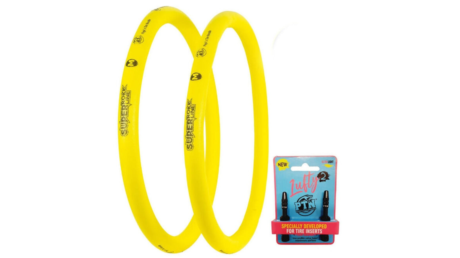 Mousses anti-pincement Pepi's Tire Noodle Super Rokkline avec valves