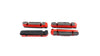 2 paires patins de freins Campagnolo BR-BO500 rouge/noir