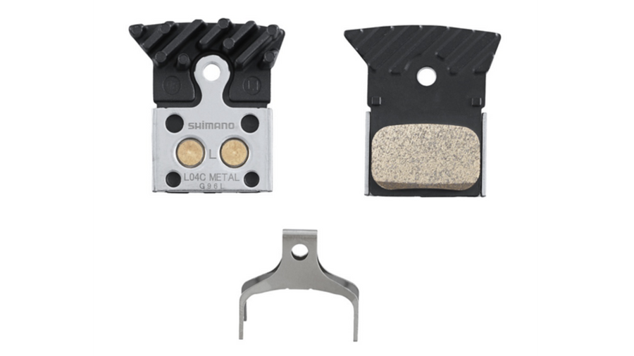 Plaquettes de freins Shimano Métal L04C - avec ailette et ressort