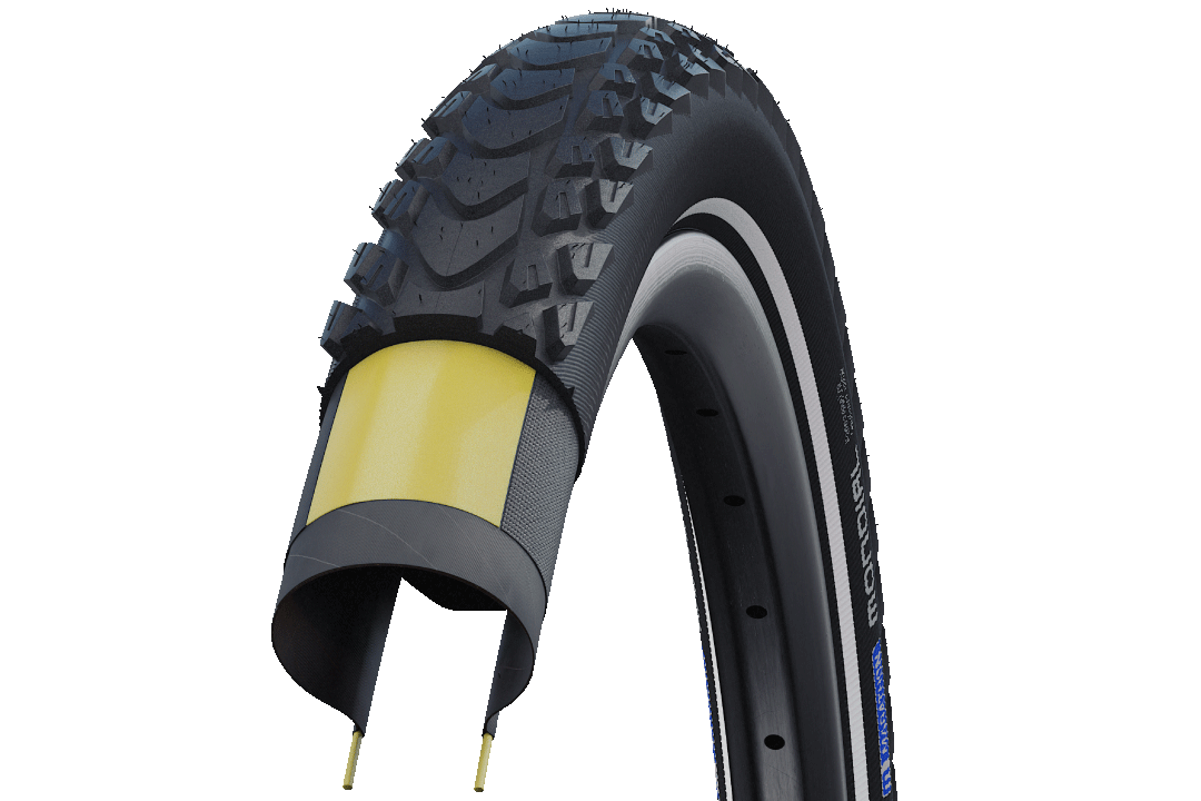 Pneumatico Schwalbe Marathon Mondial 700x50C - Composto Addix, Protezione A V, Pieghevole