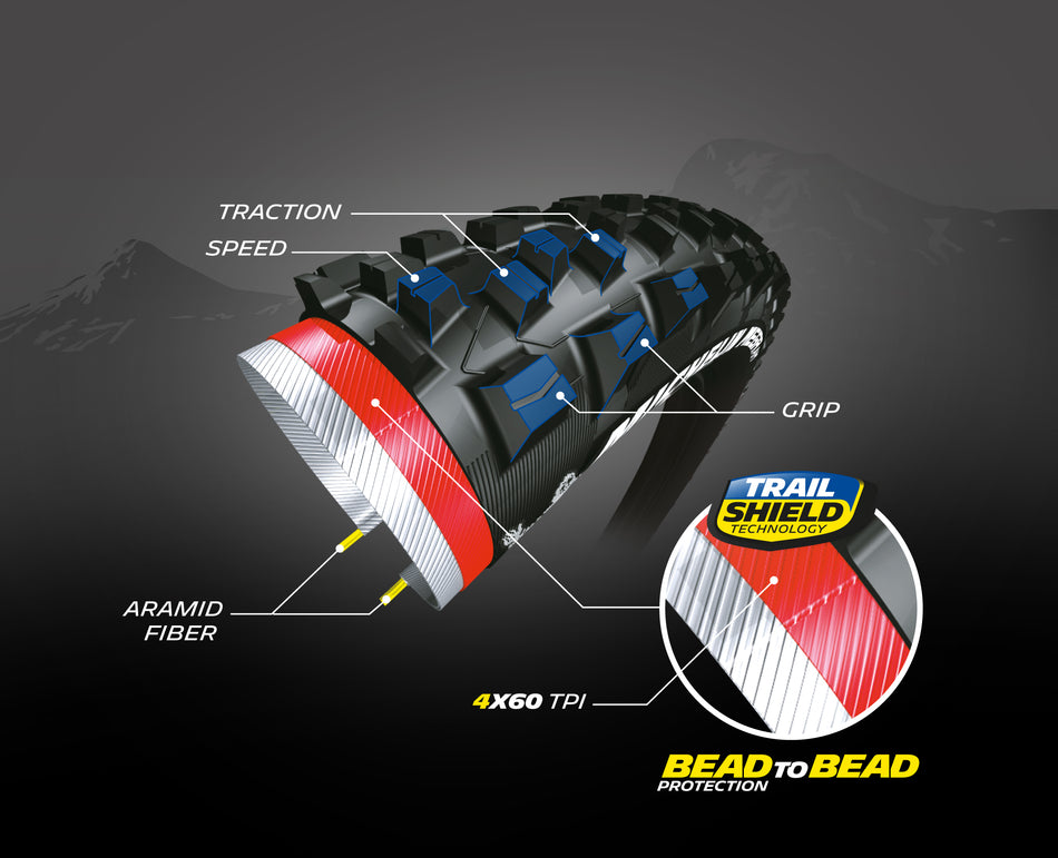 Pneu Michelin Wild AM Performance Line - Gum-X - Trail Shield - Tubeless Ready