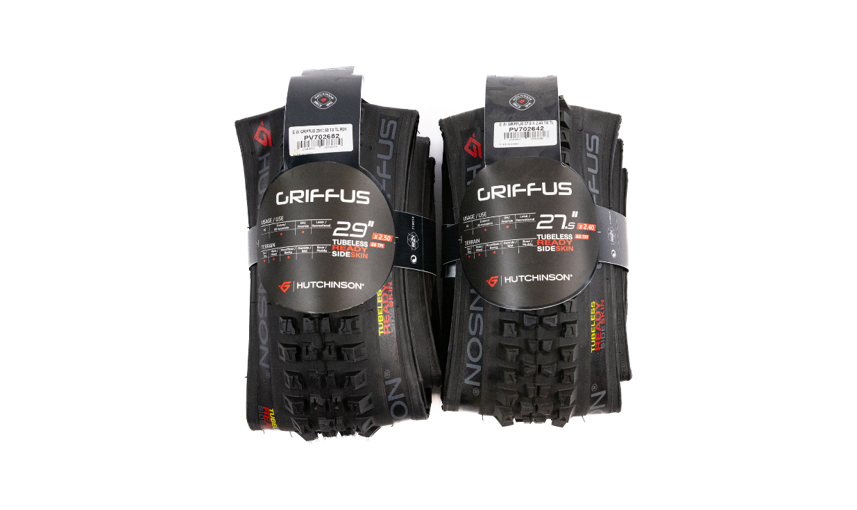 Set Pneus VTT Pneu Hutchinson Griffus AV + AR Mullet - SideSkin - Tubeless Ready