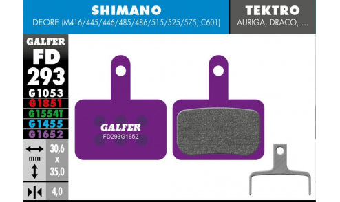 Plaquette Galfer E-Bike - Pour Shimano Deore / Tektro TRP Auriga