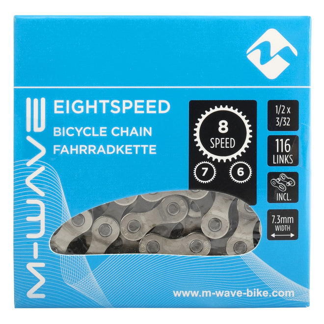 Chaîne vélo 7 vitesses 116 maillons - pièce transmission vélo