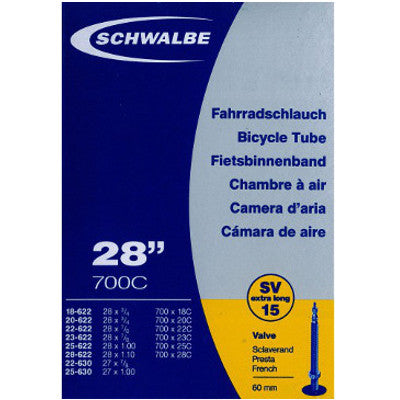 Chambre à air Schwalbe 700 / 29" - Presta 40 / 50 / 60 mm - Schrader 40 mm