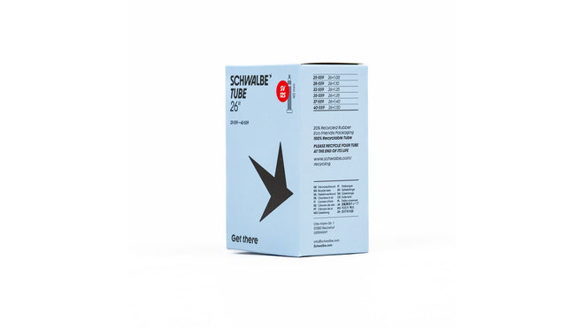 Chambre a air Schwalbe 26 pouces compatible Presta 40-60 mm et Schrader 40 mm pour velo