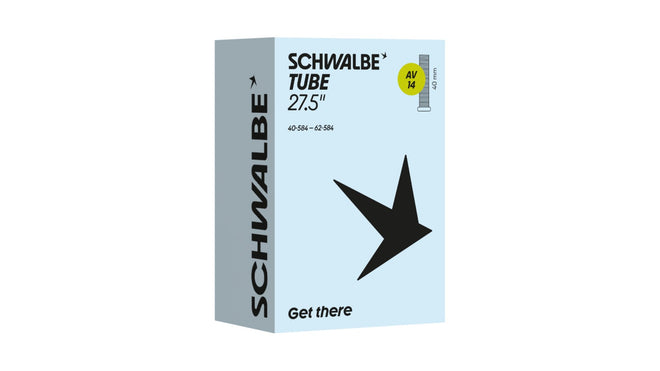 Chambre a air Schwalbe 27.5 pouces avec valve Presta et Schrader 40 mm pour velo VTT et trekking