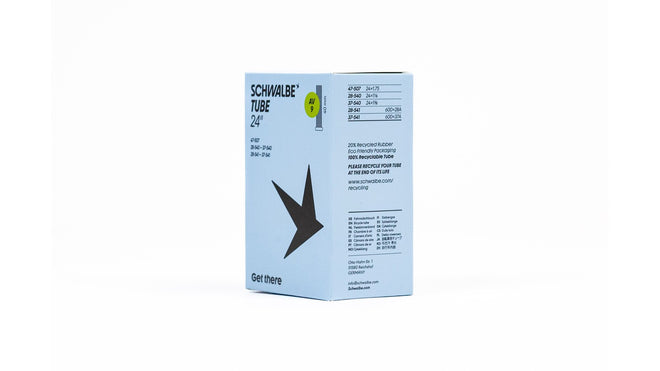 Chambre a air Schwalbe 600 compatible Presta et Schrader 40 mm pour velo 24 pouces