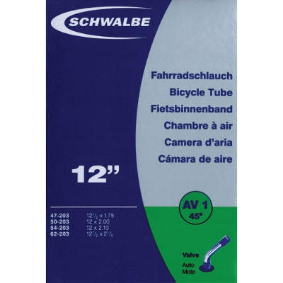 Chambre à air vélo schrader 12 1/2X1.75-2 1/4 Schwalbe - #1