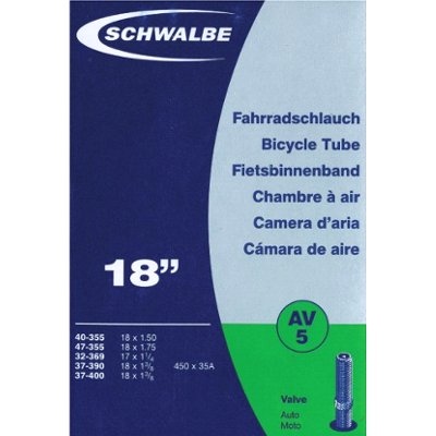 Chambre à air Schwalbe 18" - Presta / Schrader 40 mm