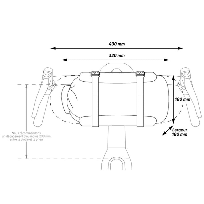 Dimensions sacoche Z Adventure F10