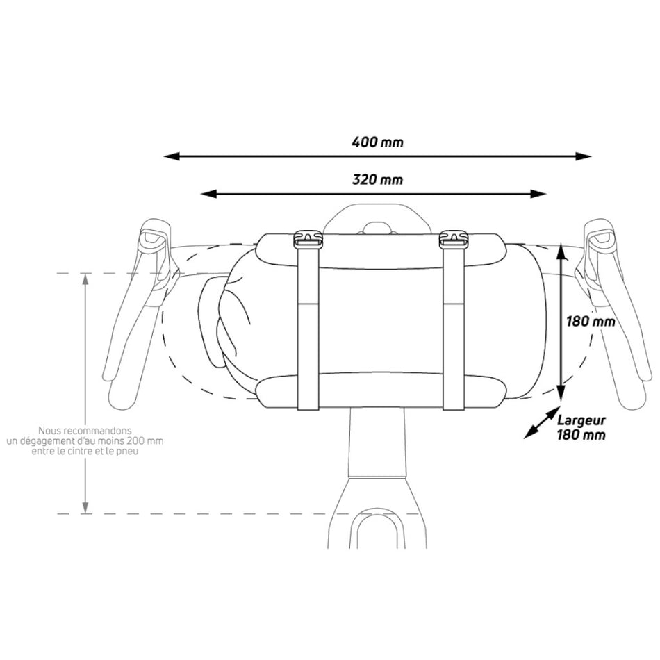 Dimensions sacoche Z Adventure F10