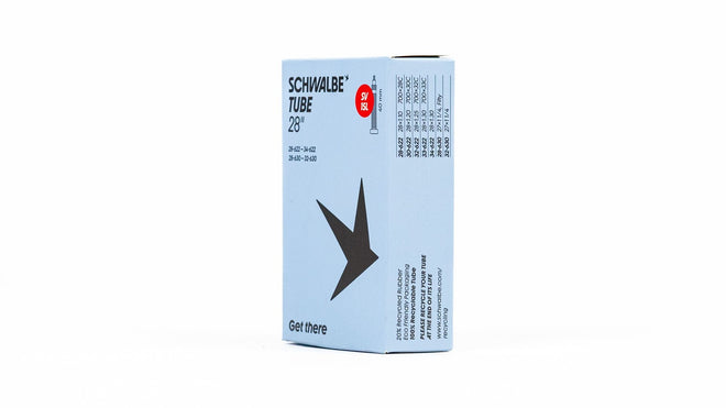 Emballage chambre a air Schwalbe 700 29 pouces avec valve SV 40 mm eco-responsable et recyclable