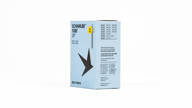 Emballage chambre a air Schwalbe 700 29 pouces avec valve SV 80 mm pour velo