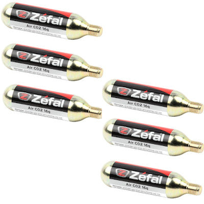 Lot de 6 cartouches CO2 16g filetées Zéfal - #1