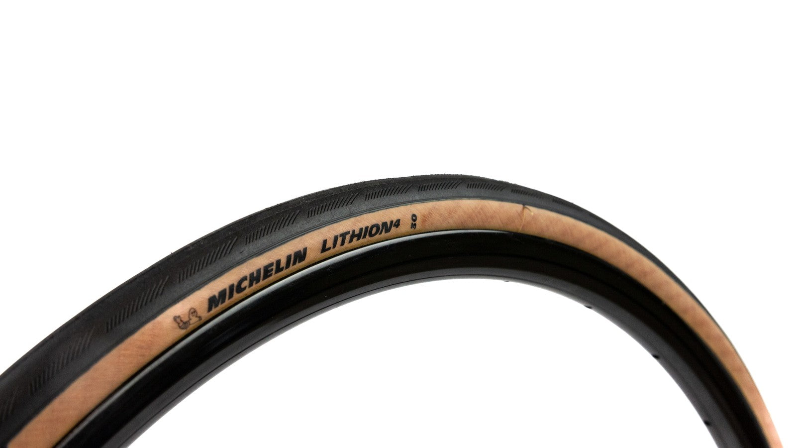 Pneu Michelin Lithion 4 Performance Line flanc camel 700x30c pour velo route haute performance et style
