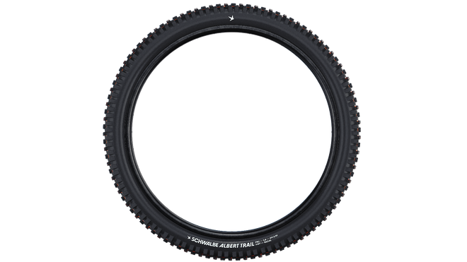 Pneu Schwalbe Albert Trail Pro Radial Addix Soft TLR profil