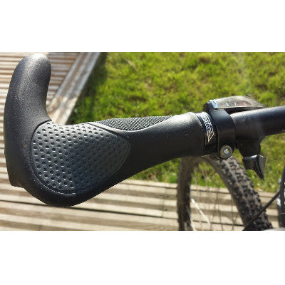 Paire de poignées ergonomiques et cornes pour multi-positions à vélo