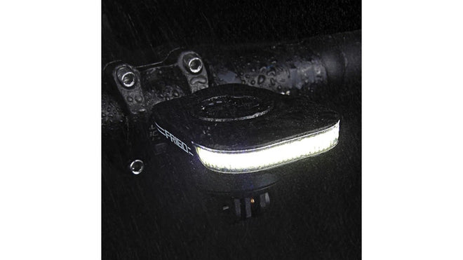 Eclairage avant vélo Ravemen FR160 puissant compatible avec supports Garmin et Wahoo pour sécurité et visibilité nocturne