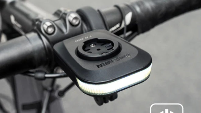 Eclairage avant Ravemen FR300 avec fixation universelle pour Garmin et Wahoo, sécurité renforcée pour cyclistes