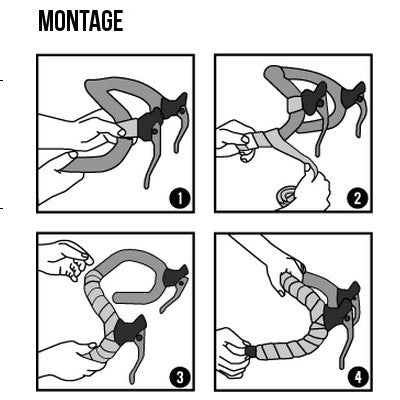 Ruban sur guidon vélo Uni blanc - BikeRibbon - #5