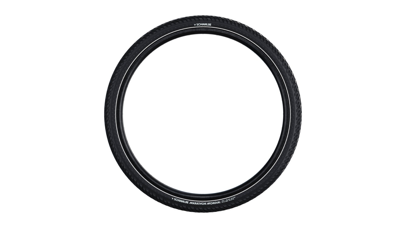Pneu Schwalbe Marathon Mondial 26 pouces avec technologie Addix et protection Raceguard pour une longue durée de vie