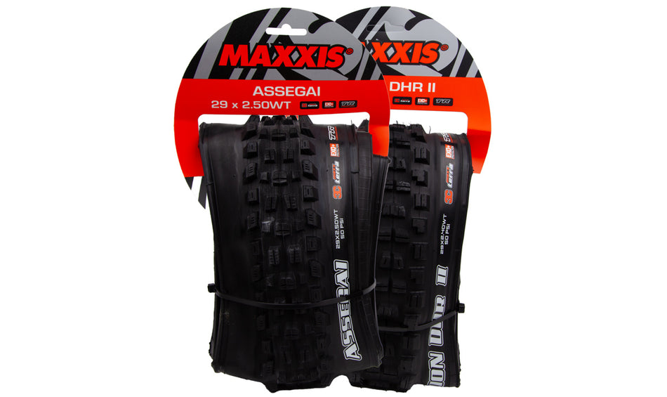 Set de pneus VTT Enduro Maxxis Assegai + Minion DHR II WT TLR #1